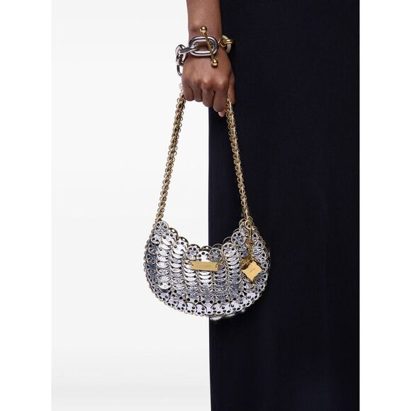 Rabanne Silver Shoulder Bags Women - Picture 2 of 6